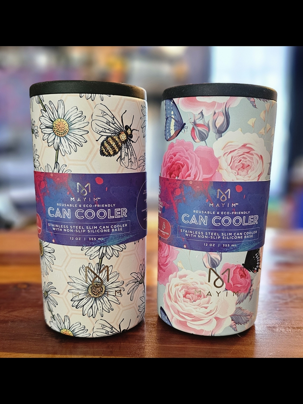 Mayim 'Coolie' 12 Oz Slim Can Cooler Lot Of 2. BRAND NEW